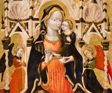 Madonna in trono con Bambino e angeli